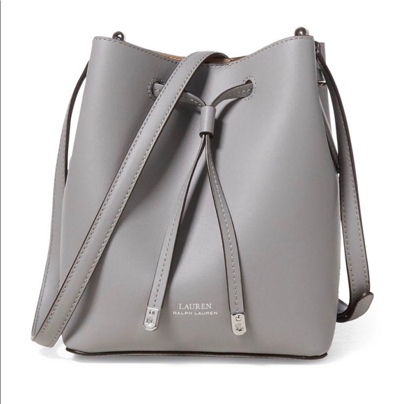 ralph lauren black bucket bag